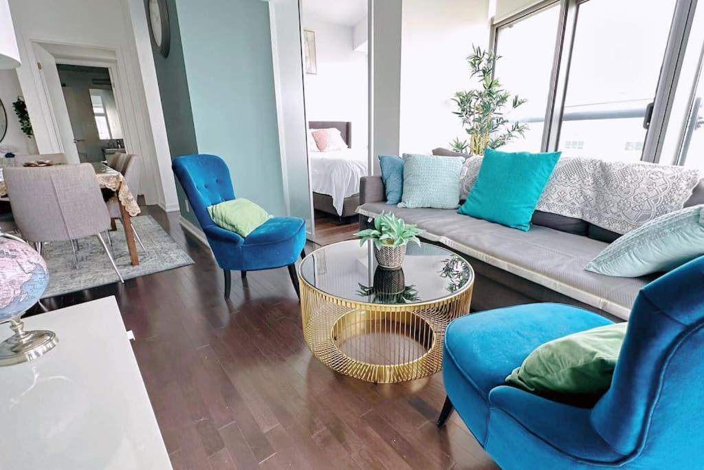 New Superior Lakeview Luxury Top Floor 3-Bedroom Suite On 48Th Floor Toronto Kültér fotó